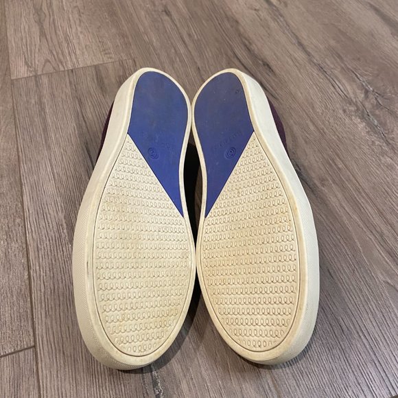 Rothy's The Sneaker Fig Python Purple Slip On - Picture 5 of 12